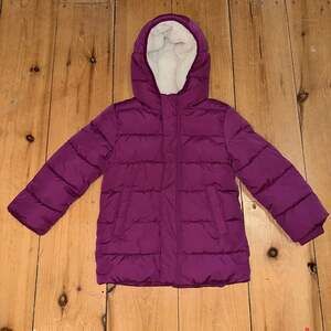 Primary Kids Parka Raspberry Boysenberry Purple Pink Puffer Jacket  4/5 XS